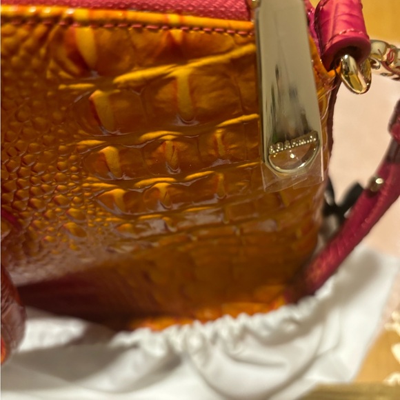 Brahmin Large Duxberry Satchel. Passion Fruit Melbourne. Orig. dust bag. 14x12x5 - Picture 10 of 13